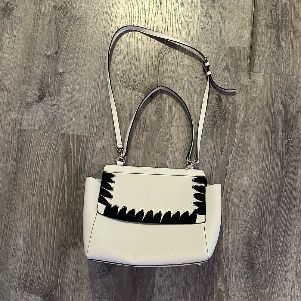 Rare Henri Bendel Ribbon Lace up Purse